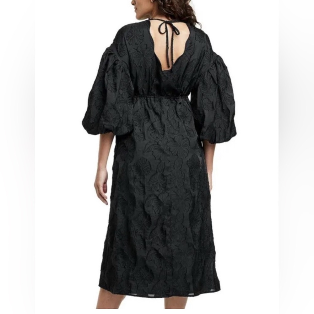 Kika Vargas x Target women’s black floral textured dress S